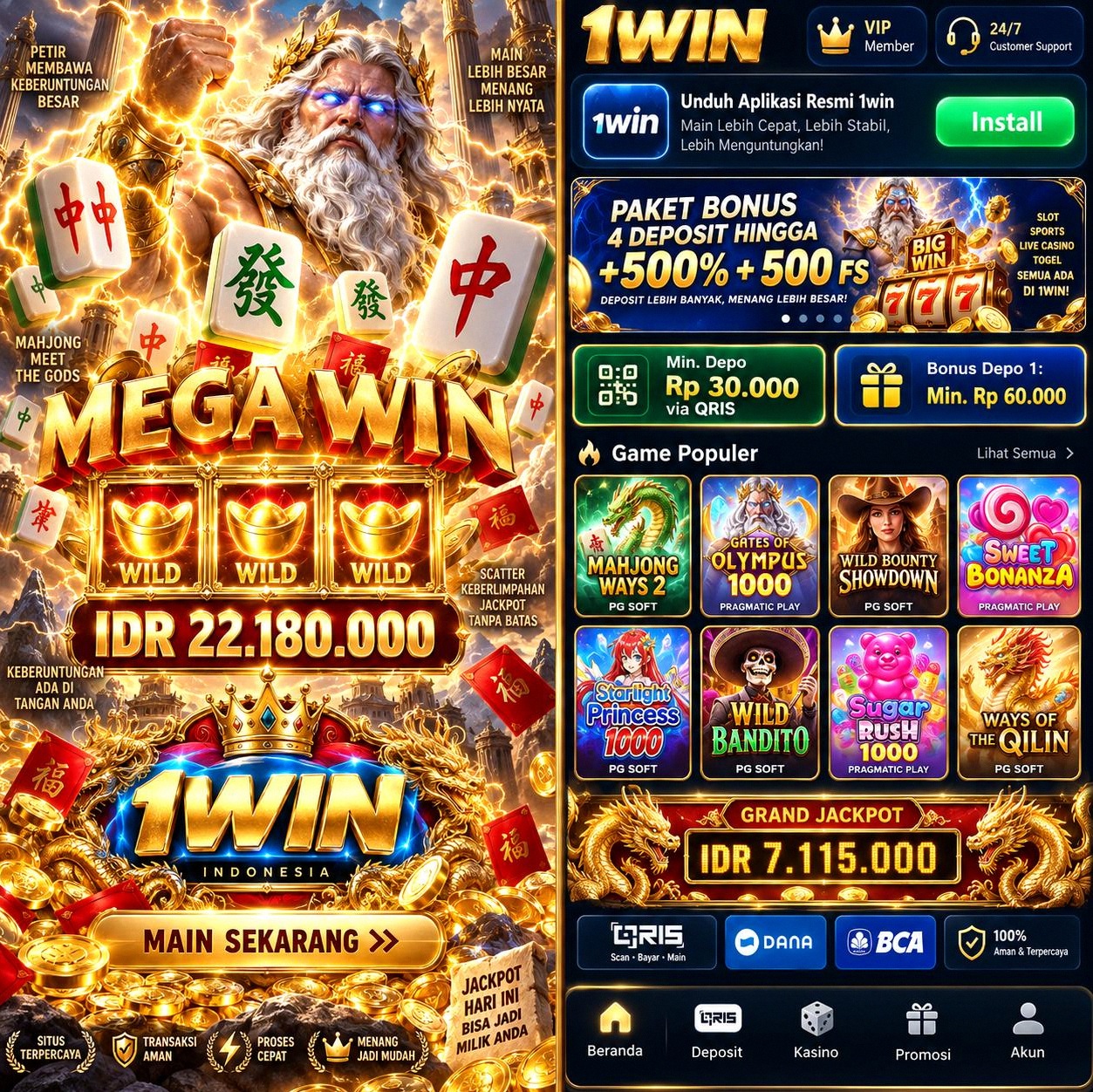 1WIN - Situs Slot Online Resmi dengan Akses Daftar dan Login